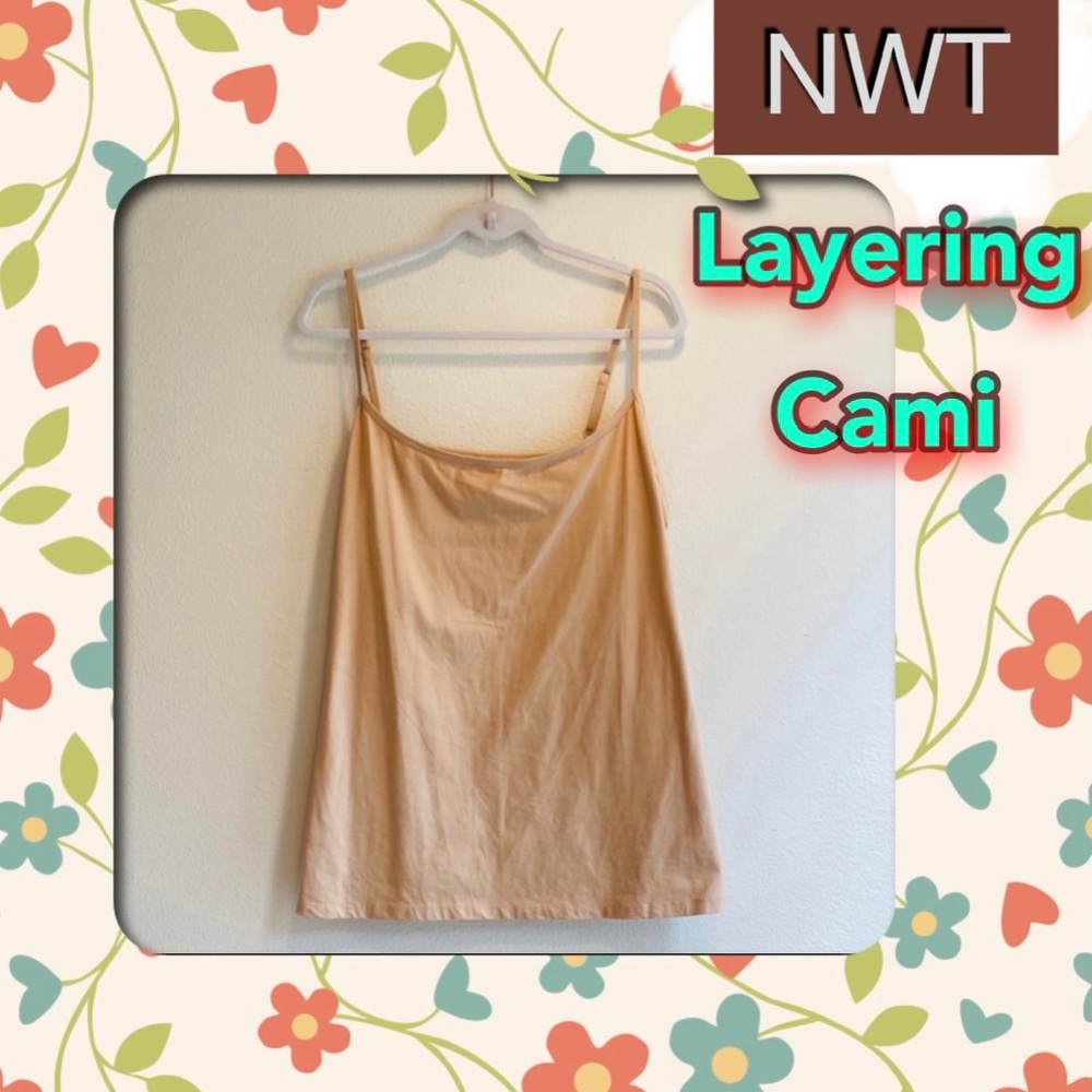 NWT Lane Bryant Beige Layering Cami Tank 22/24